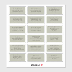 Pegatina 18 Nombre de destinatario individual Dirección Mar