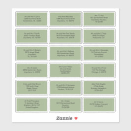 Pegatina 18 Nombres De Invitado Individuales Direcciones Sa