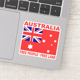 Pegatina 1901 Personas australianas libres de bandera terre
