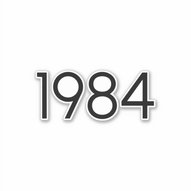 PEGATINA 1984 (Anverso)