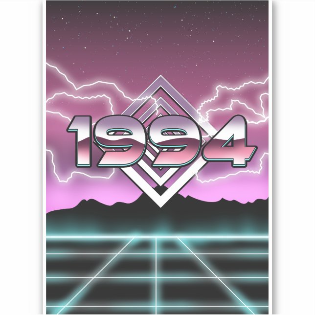 Pegatina 1994 Tech noir (Anverso)