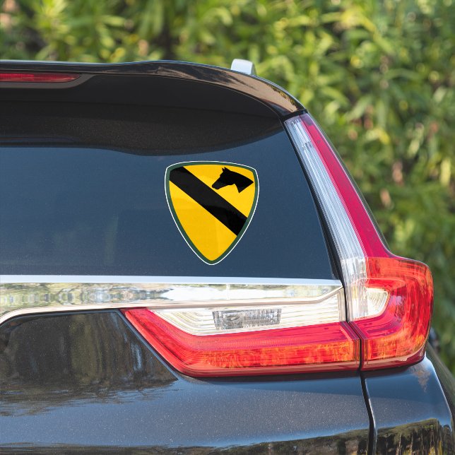 Pegatina 1.ᵉʳ Parche de la División de Caballería de los Es (Lado del coche)