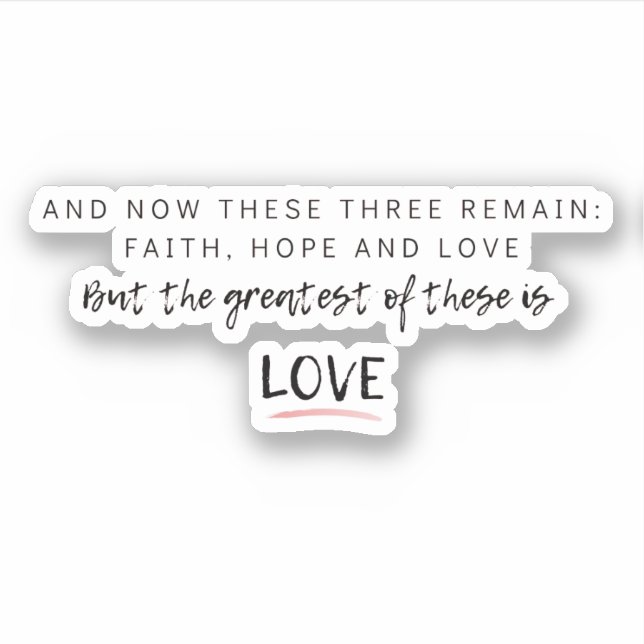 Pegatina 1 Corinitianos 13 (Anverso)