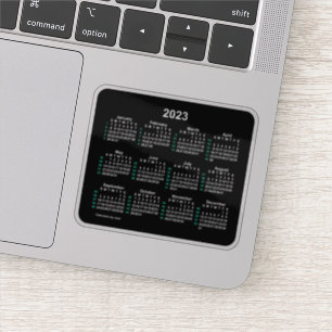 Pegatina 2023 Neon 52 Week ISO Calendario de Janz