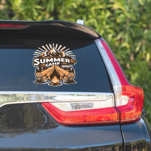 Pegatina 2024 Campamento de Verano Vacaciones de Camping de