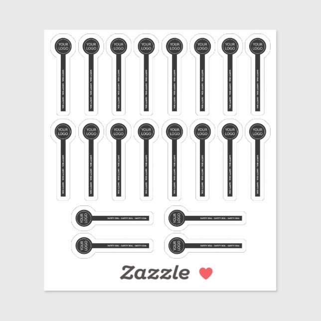 Pegatina 20 Sellos De Seguridad Transparentes De Las Bombil (Hoja)