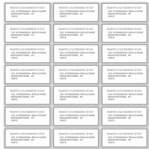 Pegatina 21 Plantilla de dirección de invitado Cada negro d