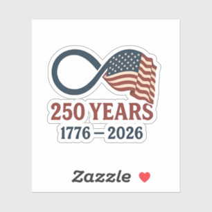 Pegatina 250 Aniversario 1776-2026 Estados Unidos Patriótic