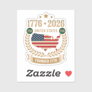 Pegatina 250 Aniversario Estados Unidos de América 250 EE. 