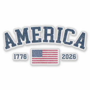 Pegatina 250 Años Bandera de América EE. UU. 4 de Julio 202