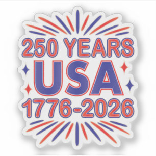 Pegatina 250 años EE.UU.   1776-2026 Semiquincentenario