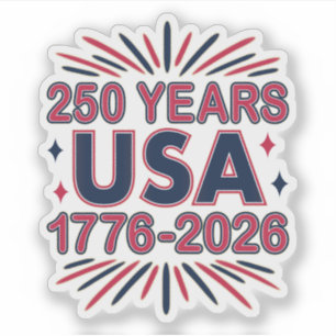 Pegatina 250 años EE.UU.   1776-2026 Semiquincentenario