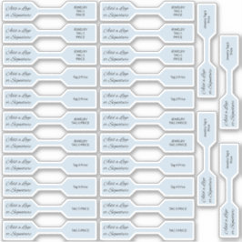 Pegatina 26 Signature Series Pastel Blue Jewelry Price Tag