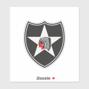 Pegatina 2.º Parche de la División de Infantería (Estados U