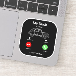 Pegatina 2 CV Deux Chevaux Funny Smartphone