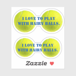 Pegatina 2 x Personalizable Tennis Ballsy Banter