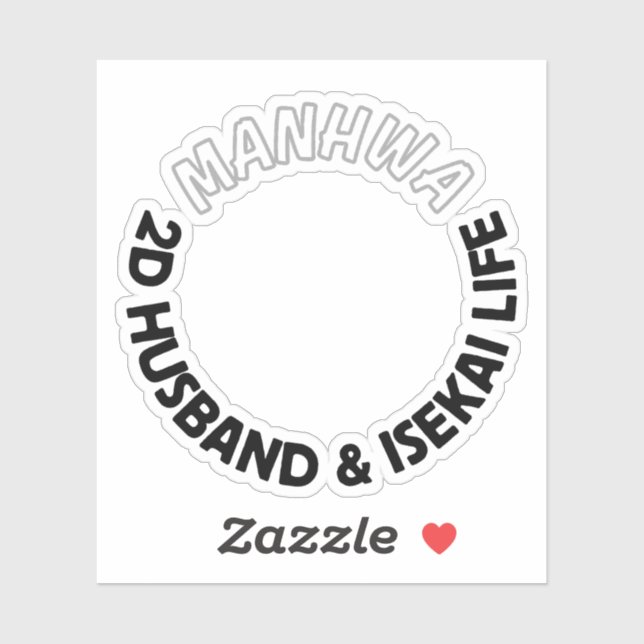 Pegatina 2d husband and isekai life sticker | manhwa sticke (Hoja)
