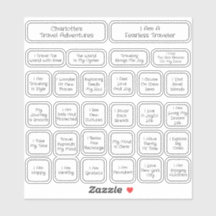 30 Black And White Travel Affirmation Square