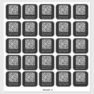 Pegatina 30 Nombre comercial con código QR