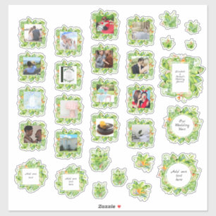Pegatina 30 x BODA Journal Planner Tropical Photo Text