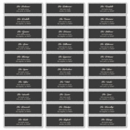 Pegatina 30 x dirección individual de sobre de invitado de 