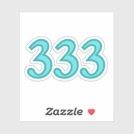 Pegatina 333 Angel Number Spiritual Awareness