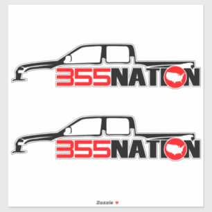 Pegatina 355Nation Crew Cab Design