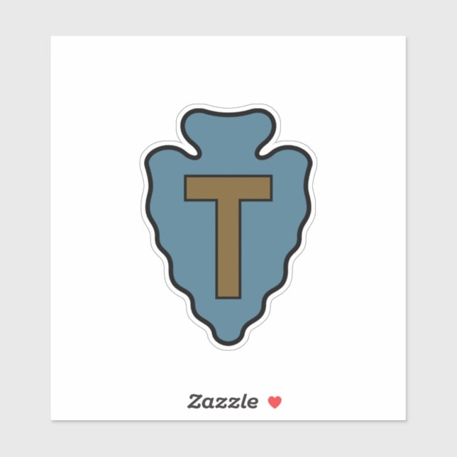 Pegatina 36.ª Insignia de la División de Infantería (Hoja)