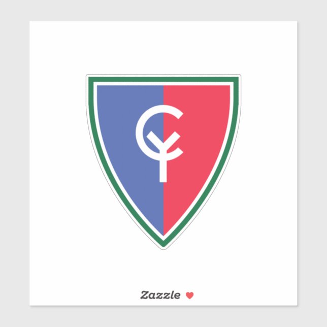 Pegatina 38.ª División de Infantería Ejército de los Estado (Hoja)