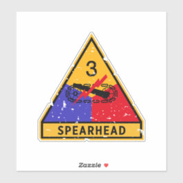 Pegatina 3.ª División Armada - "Grunge" militar de los EE.U