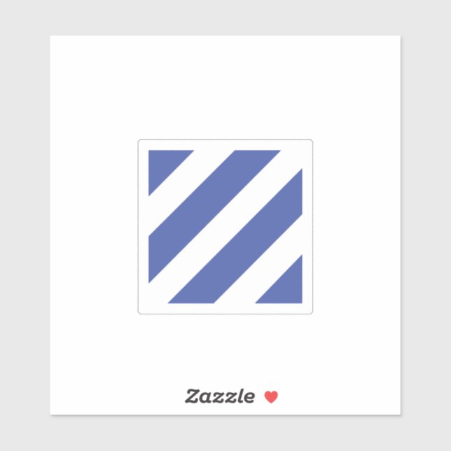 Pegatina 3.ᵉʳ distintivo de la División de Infantería (Hoja)