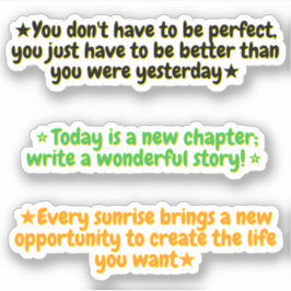 Pegatina 3 citas motivadoras de hoy | Inspiradoras 
