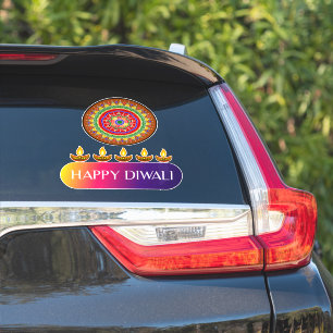 Pegatina #3. Feliz Diwali el festival de las luces de la In