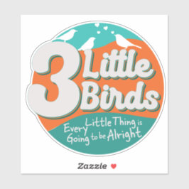 Pegatina 3 Little Birds Reggae Music