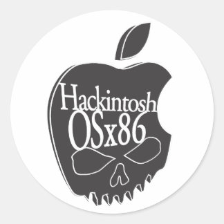Pegatina 3D del logotipo de Hackintosh OSx86