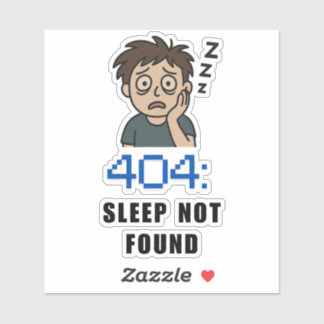 Pegatina 404 Sleep Not Found