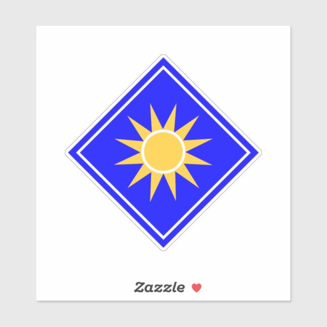 Pegatina 40.ª División de Infantería Ejército de los Estado (Hoja)