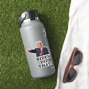 Pegatina 45.º Presidente Trump - ¡Biden Lo Hizo!