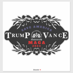 Pegatina 47 Trump J. D. Vance 2024