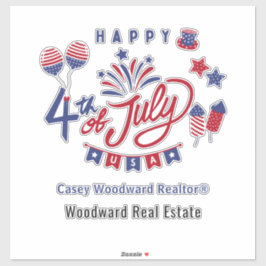 Pegatina 4 de julio de Estados Unidos | Concienciación sobr