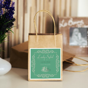 Pegatina 4 pcs Té verde personalizado de época