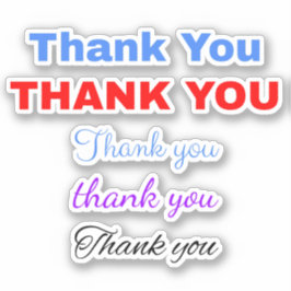 Pegatina 5 Guión de agradecimiento popular