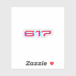 Pegatina 617 ・ Boston Massachusetts