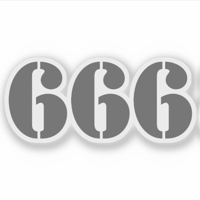 PEGATINA 666 (Anverso)