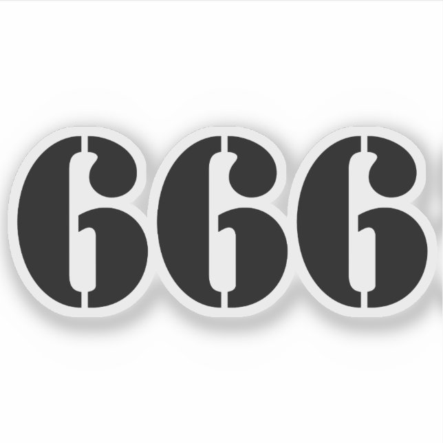 PEGATINA 666 (Anverso)