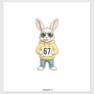 Pegatina 67 Seis Siete Meme 6 7 Día de Pascua Divertido par