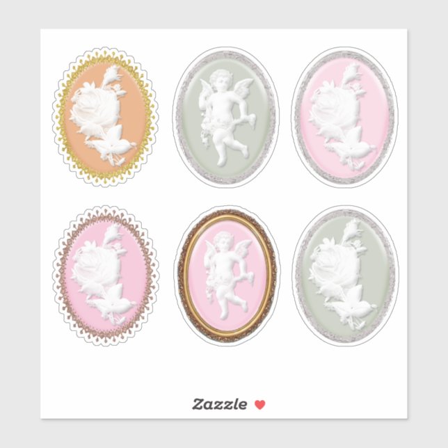 Pegatina 6 x Hermoso Scrapbooking Regalos de fabricación de (Hoja)