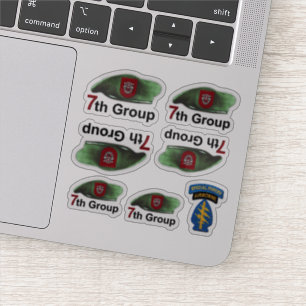 Pegatina 7mo Contorno de las boinas verdes de las fuerzas