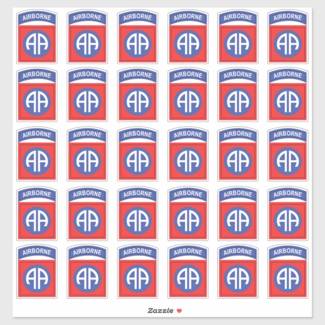 Pegatina 82.º parche para todos los Estados Unidos x30 (Hoja)