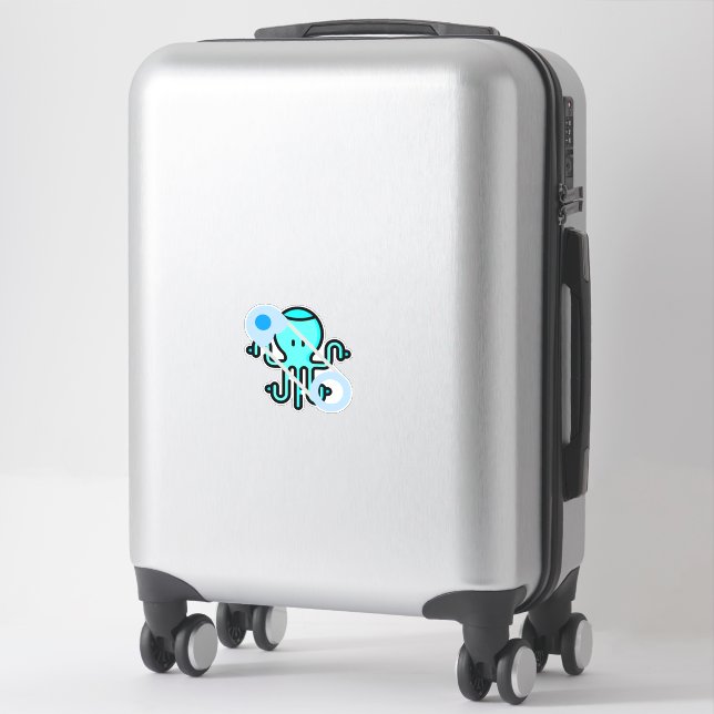 Pegatina 8.º protección azul (Maleta)